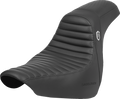 SADDLEMEN Pro Series SDC Performance Seat - w/o Backrest - Tuck-n-Roll/Carbon Fiber - Gripper - FL/FX '18-'24 SC81829T — image 1