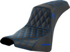 SADDLEMEN Pro Series SDC Performance Seat - w/o Backrest - Blue Stitch - FXBB/FXST '18-'23 SC81830BLU — image 1