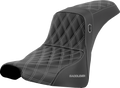 SADDLEMEN Pro Series SDC Performance Seat - w/o Backrest - Silver Stitch - FXBB/FXST '18-'23 SC81830SIL — image 1