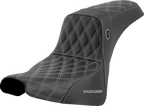 SADDLEMEN Pro Series SDC Performance Seat - w/o Backrest - Silver Stitch - FXBB/FXST '18-'23 SC81830SIL — image 1