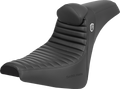 SADDLEMEN Pro Series SDC Performance Seat - w/ Backrest - Tuck-n-Roll/Carbon Fiber - Gripper - FX '18-'24 SC81830TB — image 1