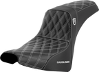 SADDLEMEN Pro Series SDC Performance Seat - w/o Backrest - White Stitch - FXBB/FXST '18-'23 SC81830WHI — image 1