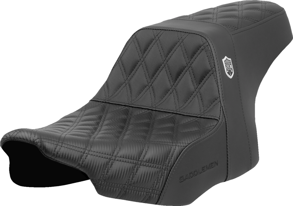SADDLEMEN Pro Series SDC Performance Seat - Lattice Stitch - Gripper - w/o Backrest - FLH/FLT '23-'24 SC82307D0 — image 1