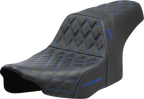 SADDLEMEN Pro Series SDC Performance Seat - Blue Stitching - w/o Backrest - FLT/FLH '23-'24 SC82307D1 — image 1