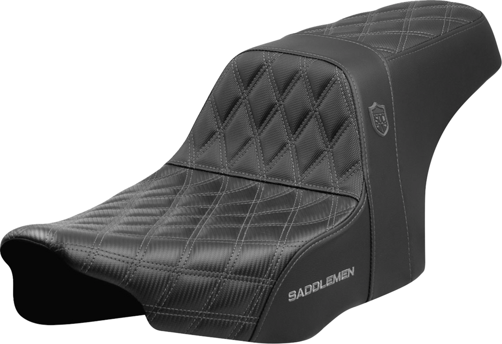 SADDLEMEN Pro Series SDC Performance Seat - Gray Stitching - w/o Backrest - FLT/FLH '23-'24 SC82307D2 — image 1