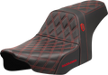 SADDLEMEN Pro Series SDC Performance Seat - Red Stitching - w/o Backrest - FLT/FLH '23-'24 SC82307D4 — image 1