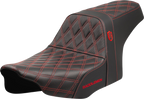 SADDLEMEN Pro Series SDC Performance Seat - Red Stitching - w/o Backrest - FLT/FLH '23-'24 SC82307D4 — image 1