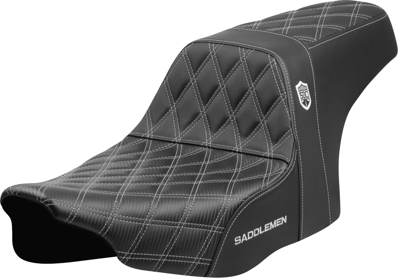 SADDLEMEN Pro Series SDC Performance Seat - Silver Stitching - w/o Backrest - FLT/FLH '23-'24 SC82307D5 — image 1