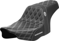 SADDLEMEN Pro Series SDC Performance Seat - White Stitching - w/o Backrest - FLT/FLH '23-'24 SC82307D6 — image 1