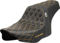 SADDLEMEN Pro Series SDC Performance Seat - Gold Stitching - w/o Backrest - FLT/FLH '23-'24 SC82307D7 — image 1