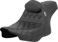 SADDLEMEN Pro Series SDC Performance Seat - Lattice Stitch - Gripper - w/ Backrest - FLH/FLT '23-'24 SC82307DB0 — image 1