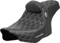 SADDLEMEN Pro Series SDC Performance Seat - Silver Stitching - w/ Backrest - FLT/FLH '23-'25 SC82307DB5 — image 1