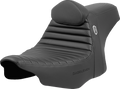 SADDLEMEN Pro Series SDC Performance Seat - Tuck-n-Roll - w/ Backrest - FLH/FLT '23-'24 SC82307TB — image 1