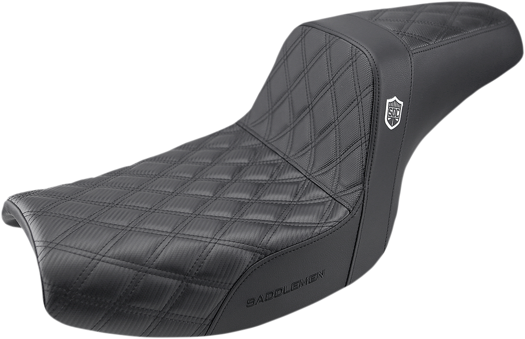 SADDLEMEN Pro Series SDC Performance Seat - w/o Backrest - Lattice Stitch/Lumbar Gripper - FXR '82-'00 SC88209D0 — image 1