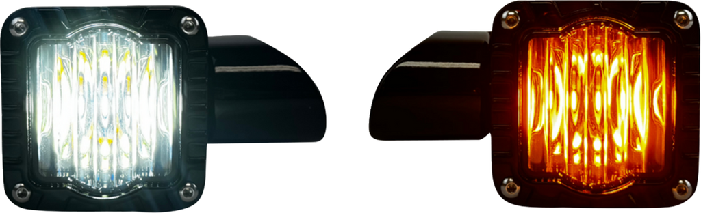 CUSTOM DYNAMICS Turn Signal - Shark Demon™ - LED - Front - Smoke Lens SD-RG-FT-AW — image 1
