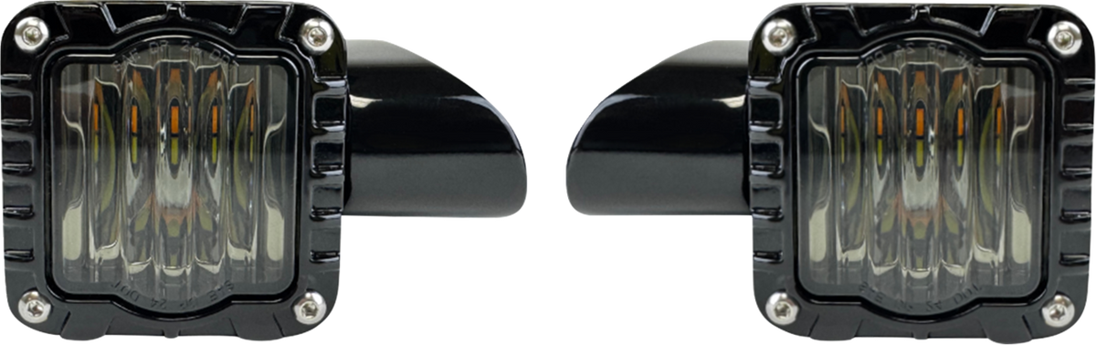 CUSTOM DYNAMICS Turn Signal - Shark Demon™ - LED - Front - Smoke Lens SD-RG-FT-AW — image 2