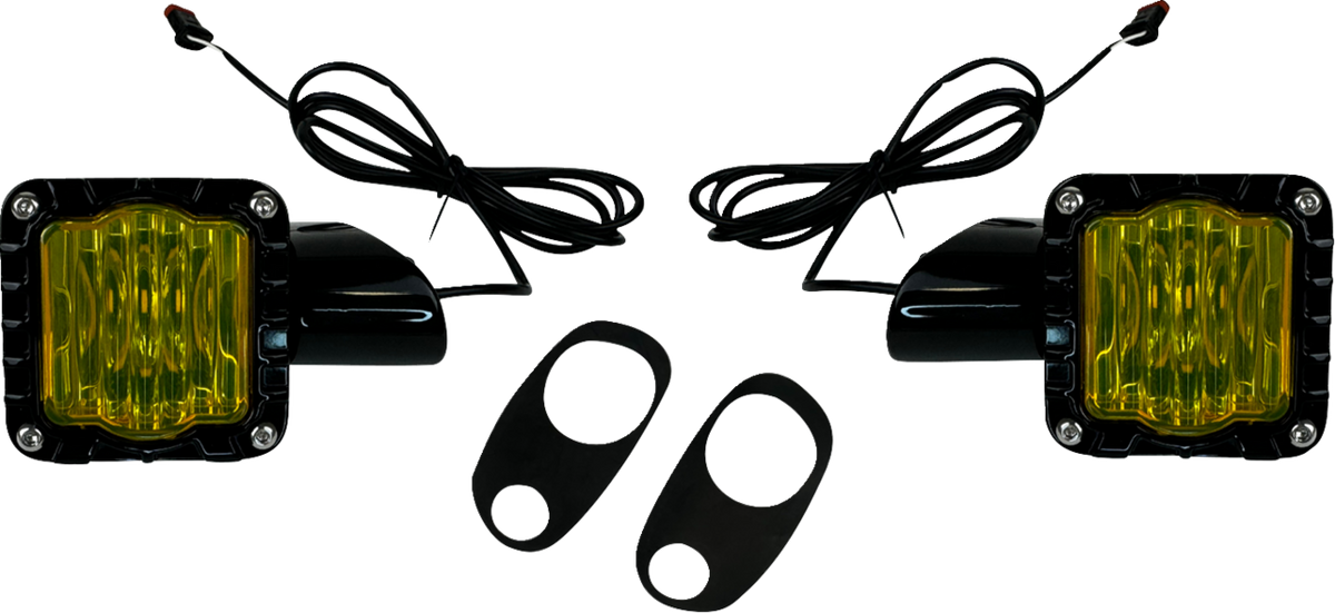 CUSTOM DYNAMICS LED Turn Signals - Black -Yellow Lens - Road Glide SD-RG-FT-YB — image 1