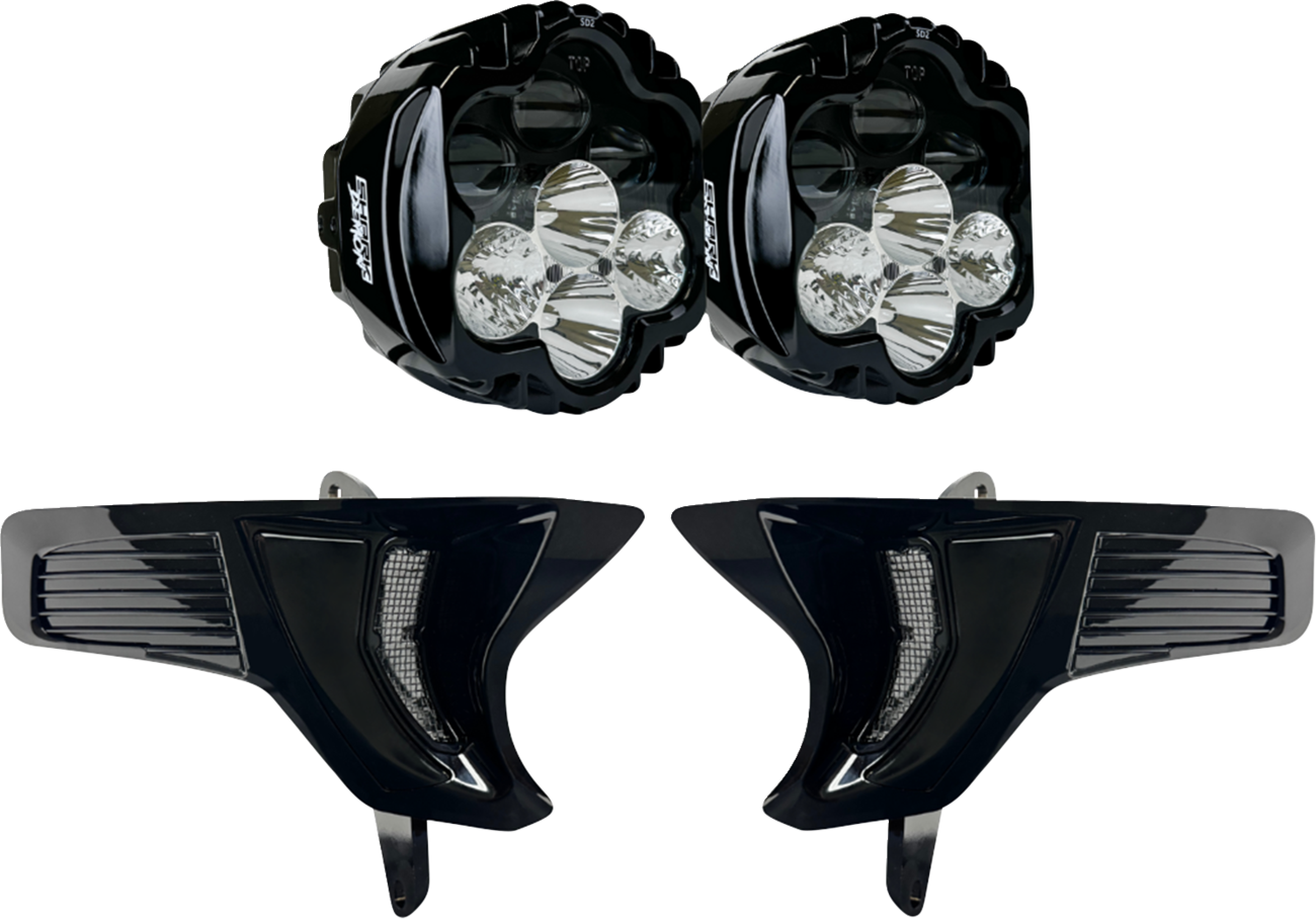 Custom Dynamics Shark Demon® 2 Dual Headlight Kit - SD2-23-RG-WW — image 1