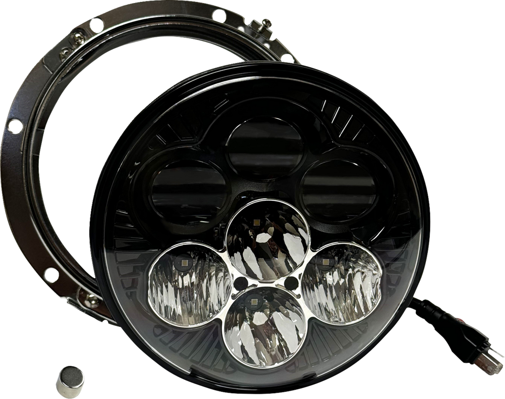CUSTOM DYNAMICS Headlight - Shark Demon® - LED - Color Changing SD2-7-13 — image 1
