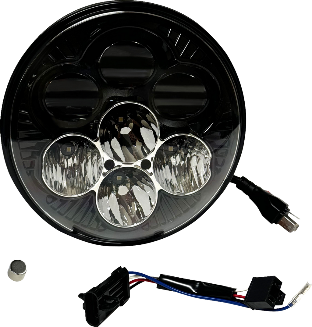 CUSTOM DYNAMICS Headlight - Shark Demon® - LED - Color Changing SD2-7-14 — image 1
