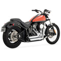 Vance & Hines Shortshots Staggered - Softail – Black – 47333 — manufacturer image 1