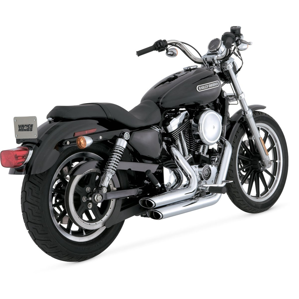 Vance & Hines Shortshots Staggered - Sportster – Chrome – 17219 — manufacturer image 1