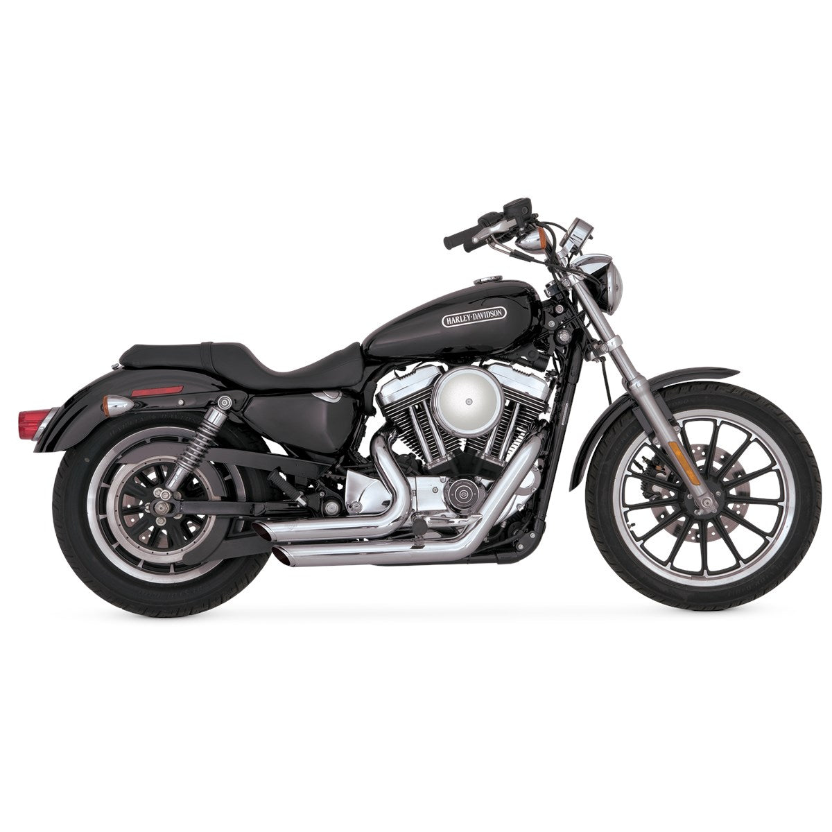 Vance & Hines Shortshots Staggered - Sportster – Chrome – 17219 — manufacturer image 3