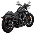 Vance & Hines Shortshots Staggered - Sportster – Black – 47219 — manufacturer image 1