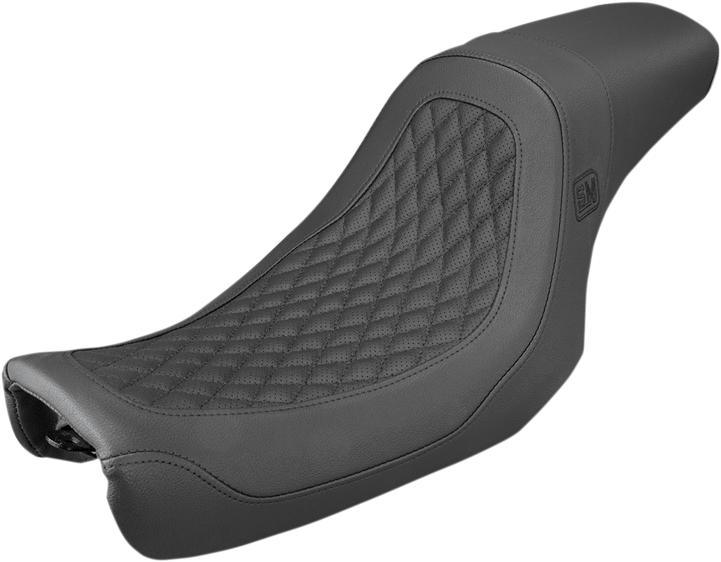 SADDLEMEN Speed Merchant Pro Series Seat - Black - FLD/FXD '06-'17 SM8064DB — image 1