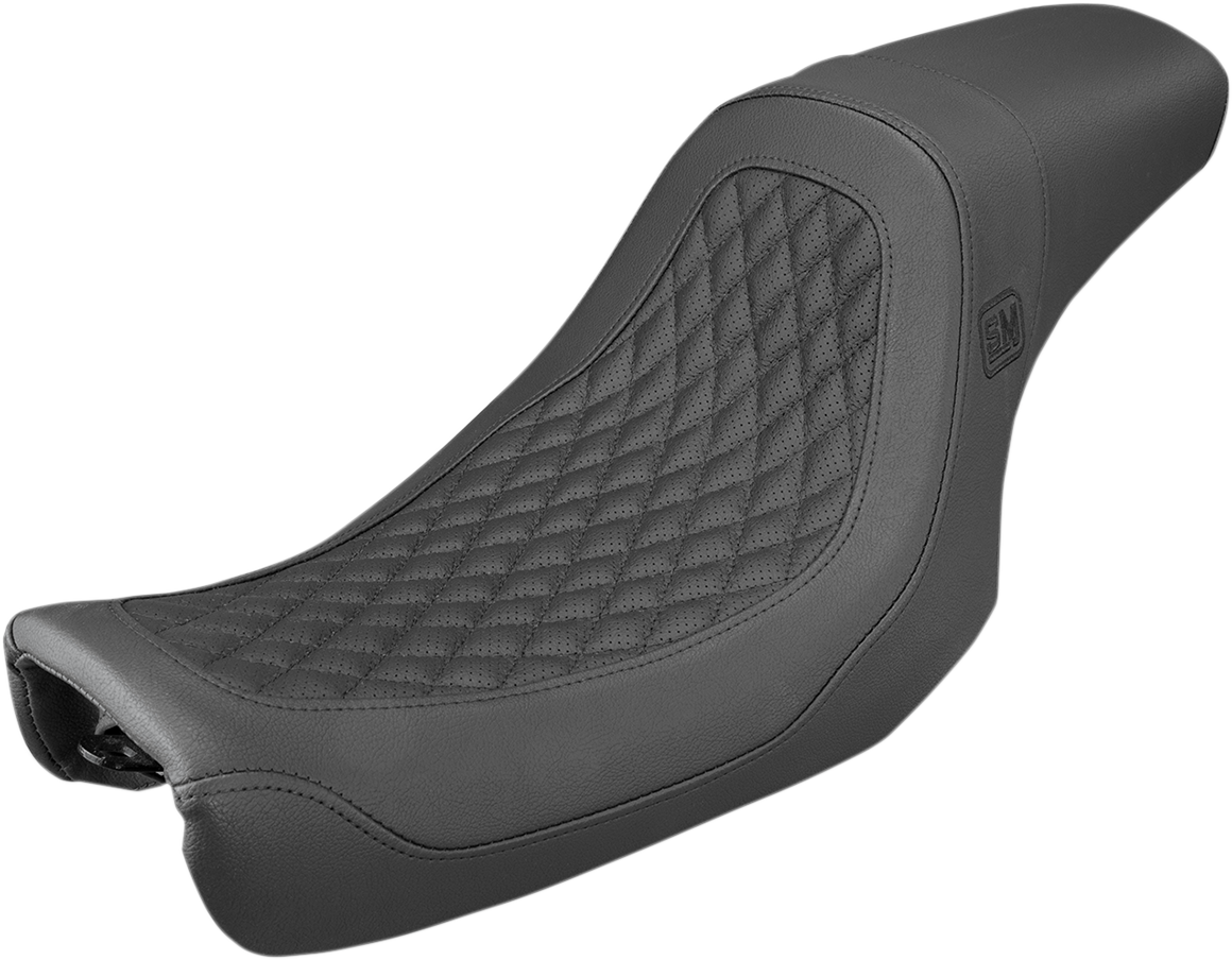 SADDLEMEN Speed Merchant Pro Series Seat - Black - FLD/FXD '06-'17 SM8064DB — image 1