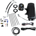 ULTRACOOL Side Mount Oil Cooler Kit - Gloss Black - Dyna — image 1