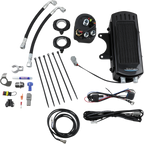 ULTRACOOL Side Mount Oil Cooler Kit - Gloss Black - Dyna — image 1