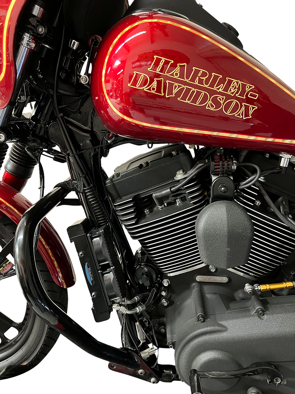ULTRACOOL Side Mount Oil Cooler Kit - Naked Black - Sportster — image 2