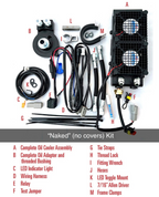 ULTRACOOL Side Mount Oil Cooler Kit - Naked Black - Sportster — image 3