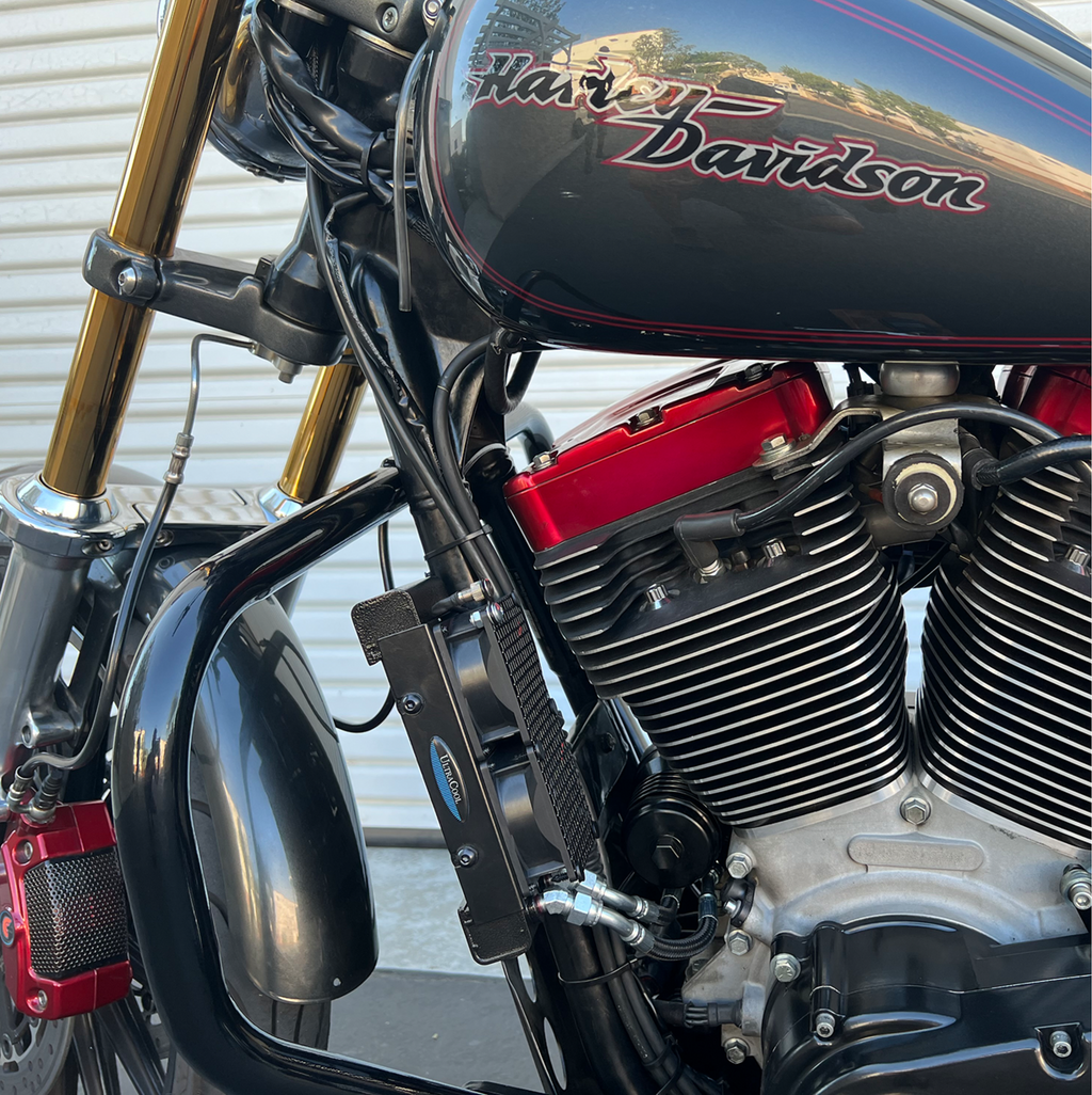 ULTRACOOL Oil Cooler Kit - Naked - Black - Dyna/FXR/Softail/Touring — image 2