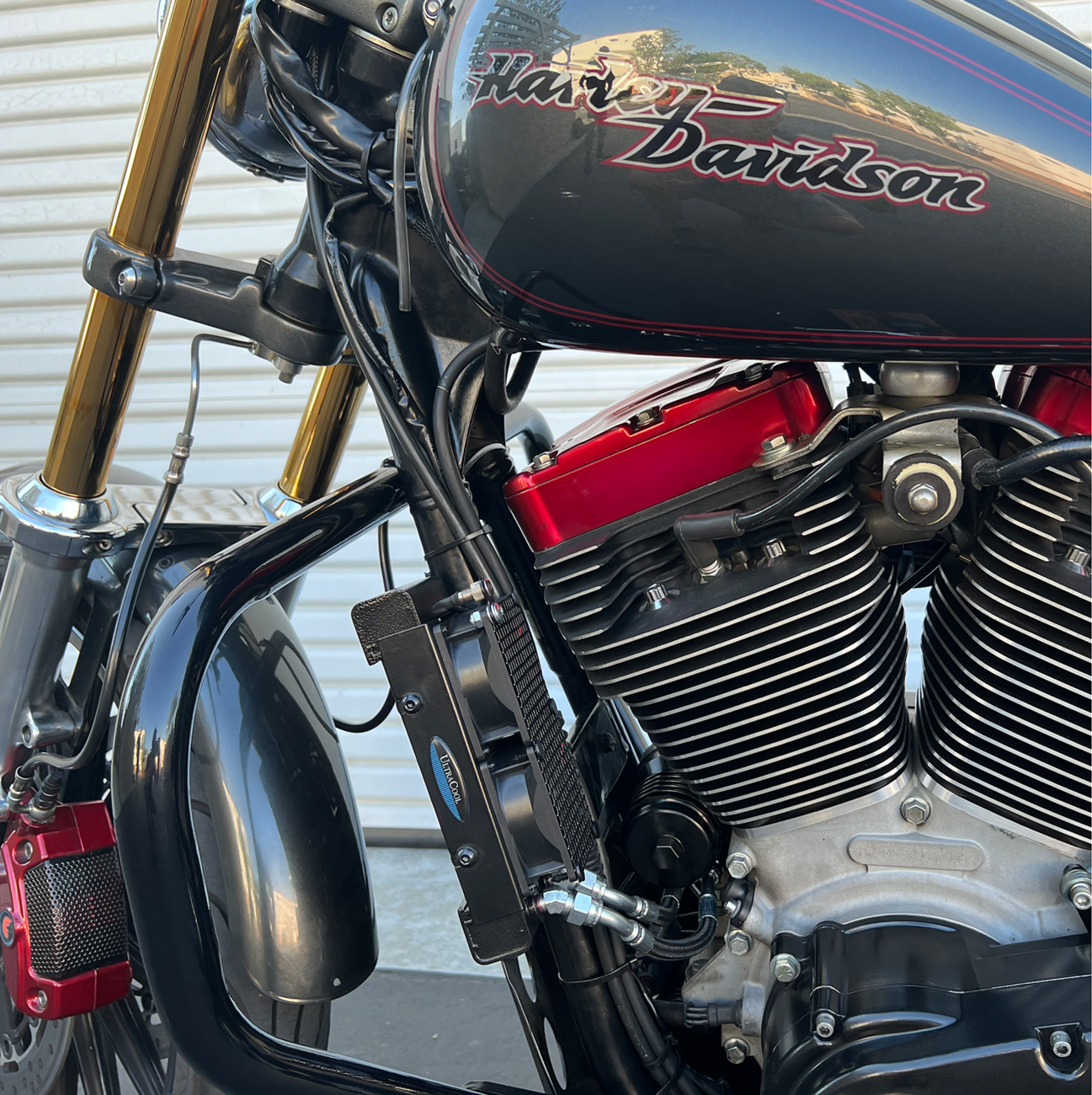 ULTRACOOL Oil Cooler Kit - Naked - Black - Dyna/FXR/Softail/Touring — image 2