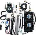 ULTRACOOL Oil Cooler Kit - Naked - Black - Softail/Touring/Trike — image 1