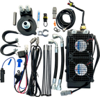 ULTRACOOL Oil Cooler Kit - Naked - Black - Softail/Touring/Trike — image 1