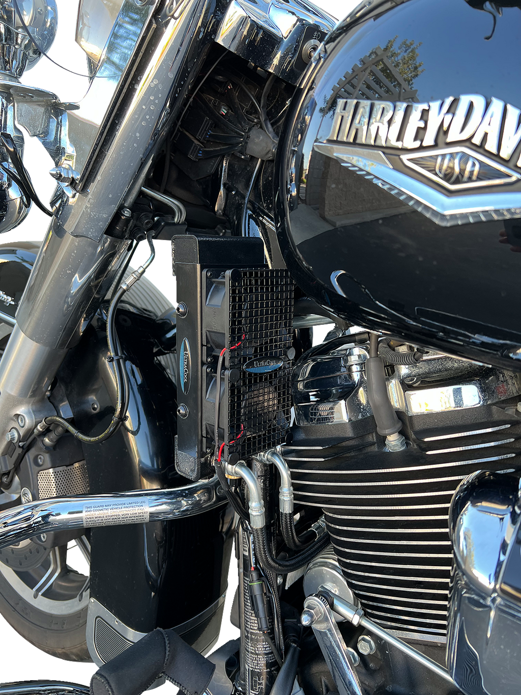 ULTRACOOL Side Mount Oil Cooler Kit - Naked - Black — image 2