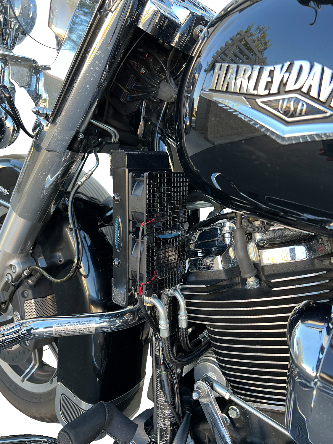 ULTRACOOL Side Mount Oil Cooler Kit - Naked - Black — image 2