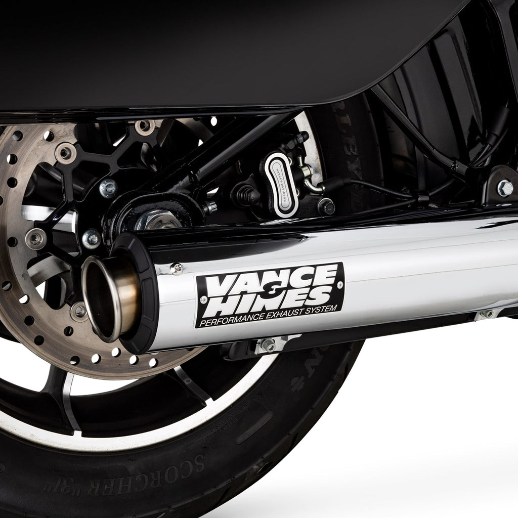 Vance & Hines Softail Supersport Slip-on – Chrome – 16746 — manufacturer image 4