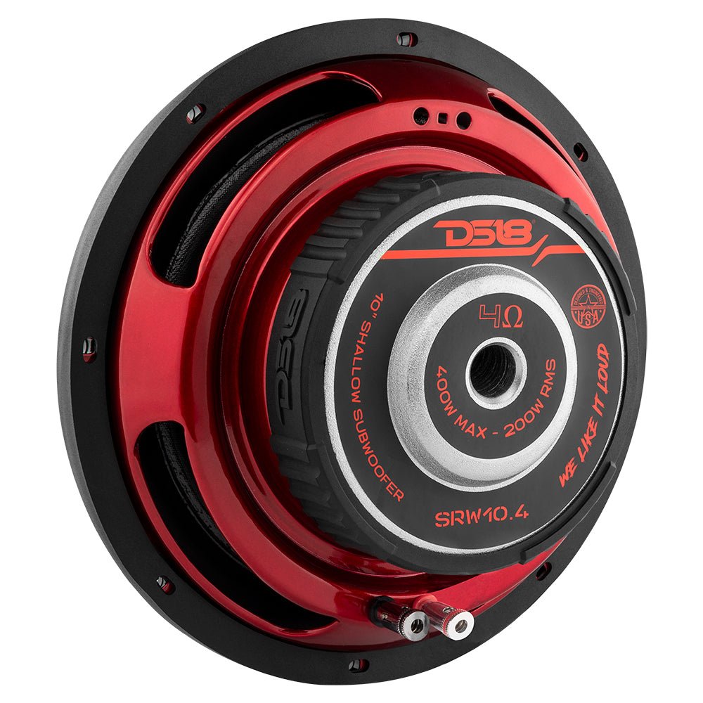 DS18 SRW10.4 SRW Shallow-Mount 10" Subwoofer 200 Watts Rms SVC 4-Ohm — image 3