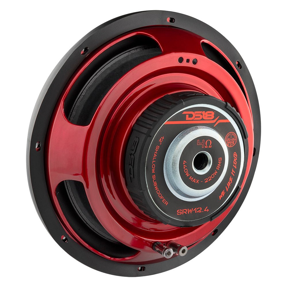 DS18 SRW12.4 SRW Shallow-Mount 12" Subwoofer 220 Watts Rms SVC 4-Ohm — image 3
