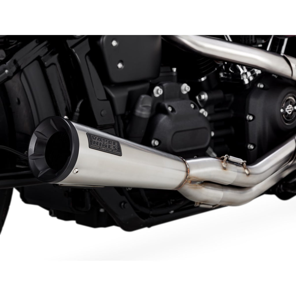 Vance & Hines Stainless 2-1 Upsweep - Softail – Stainless Brushed – 27323 — manufacturer image 4