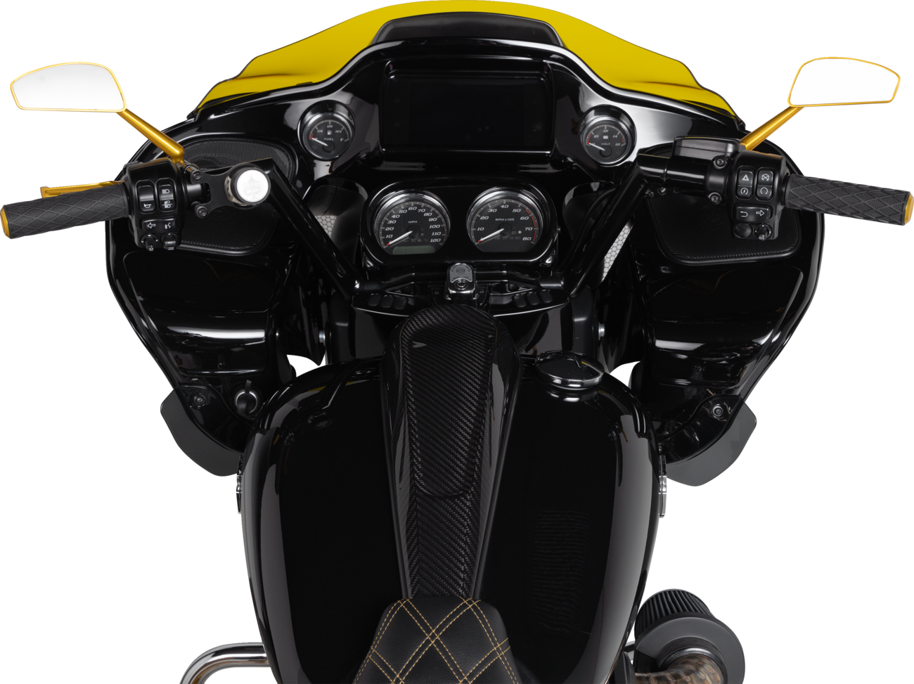 TRASK 1-1/4" V-Line Handlebar - FLTR - Black TM-20205BK — image 3
