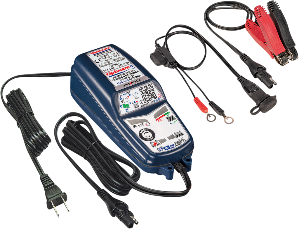 TecMate OptiMate™ 5 Select Silver Battery Charger and Maintainer - TM-321 — image 2
