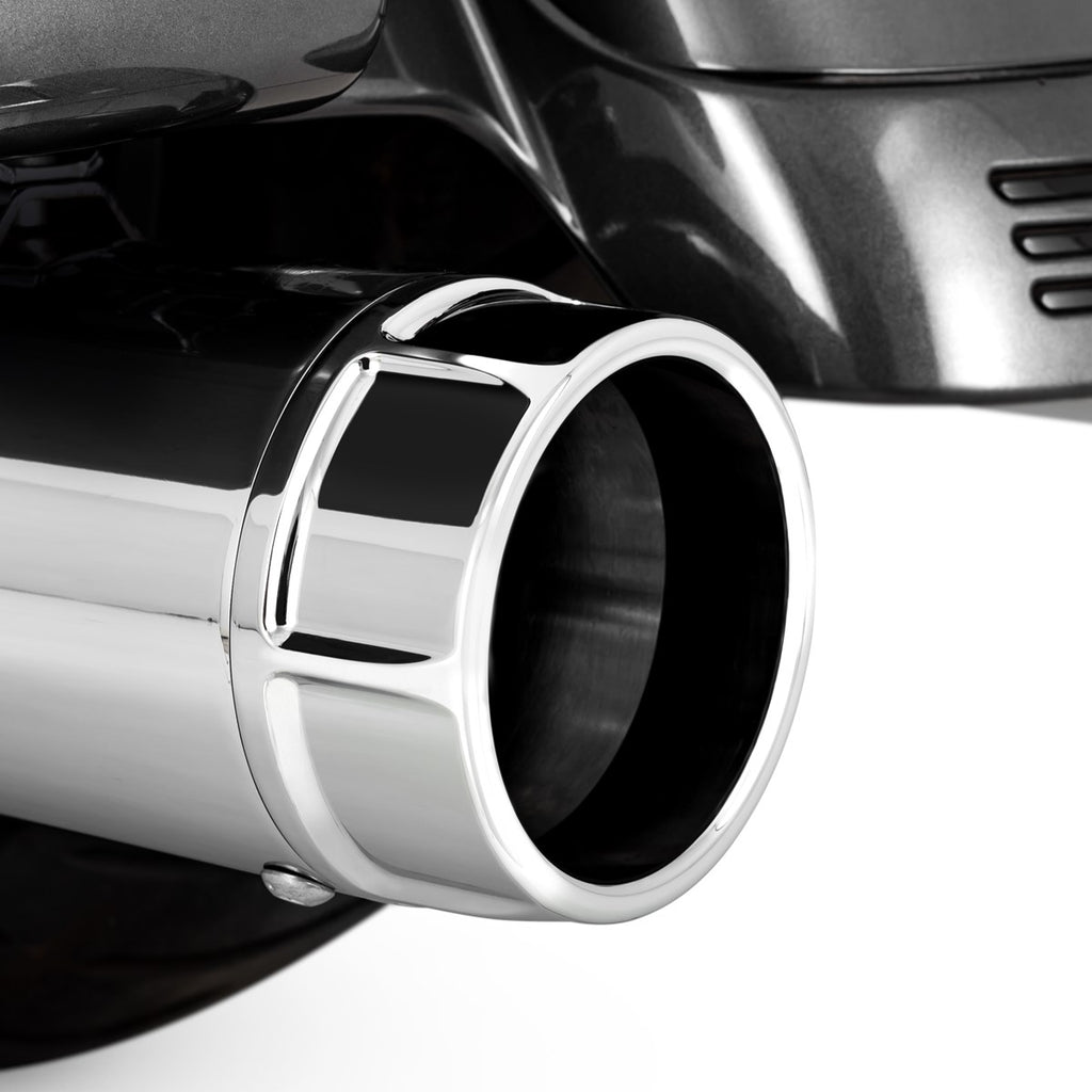 Vance & Hines Torquer 450 Slip-ons – Chrome – 16673 — manufacturer image 1