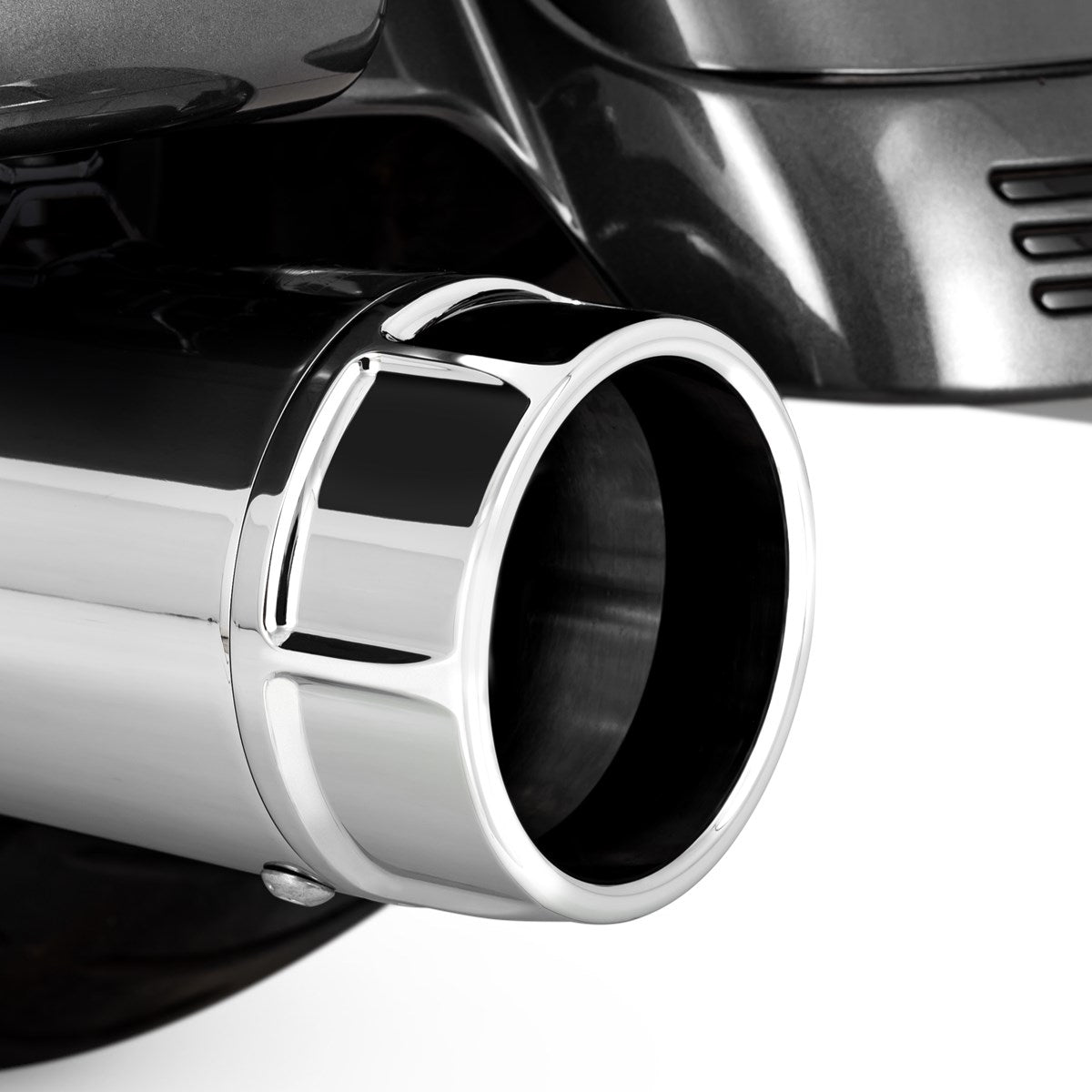 Vance & Hines Torquer 450 Slip-ons – Chrome – 16673 — manufacturer image 1
