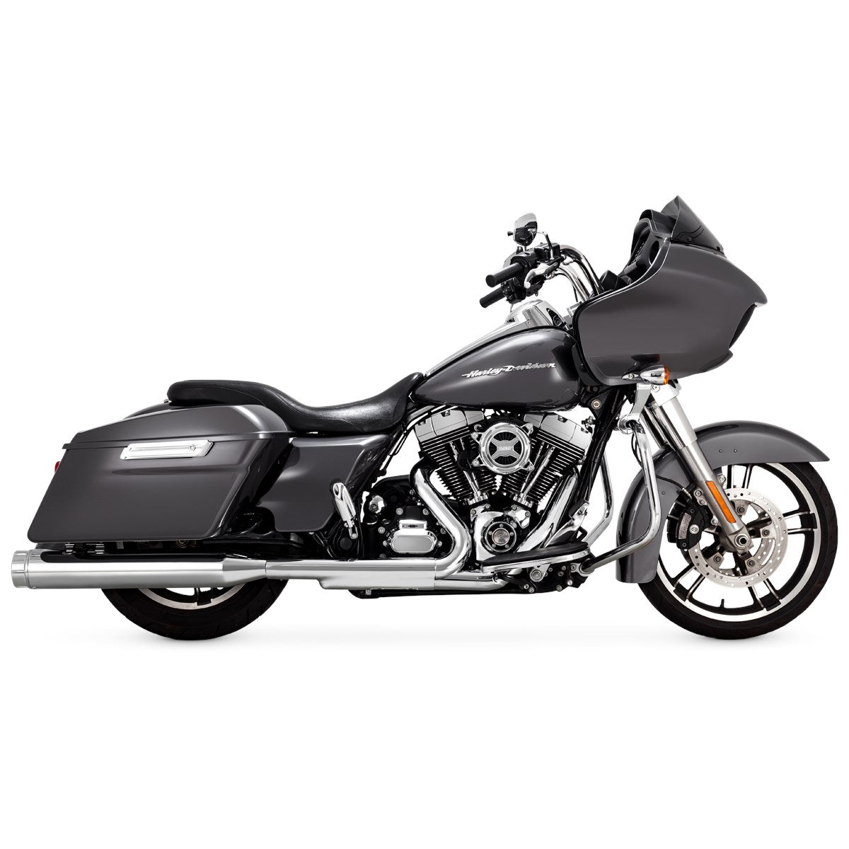 Vance & Hines Torquer 450 Slip-ons – Chrome – 16673 — manufacturer image 2