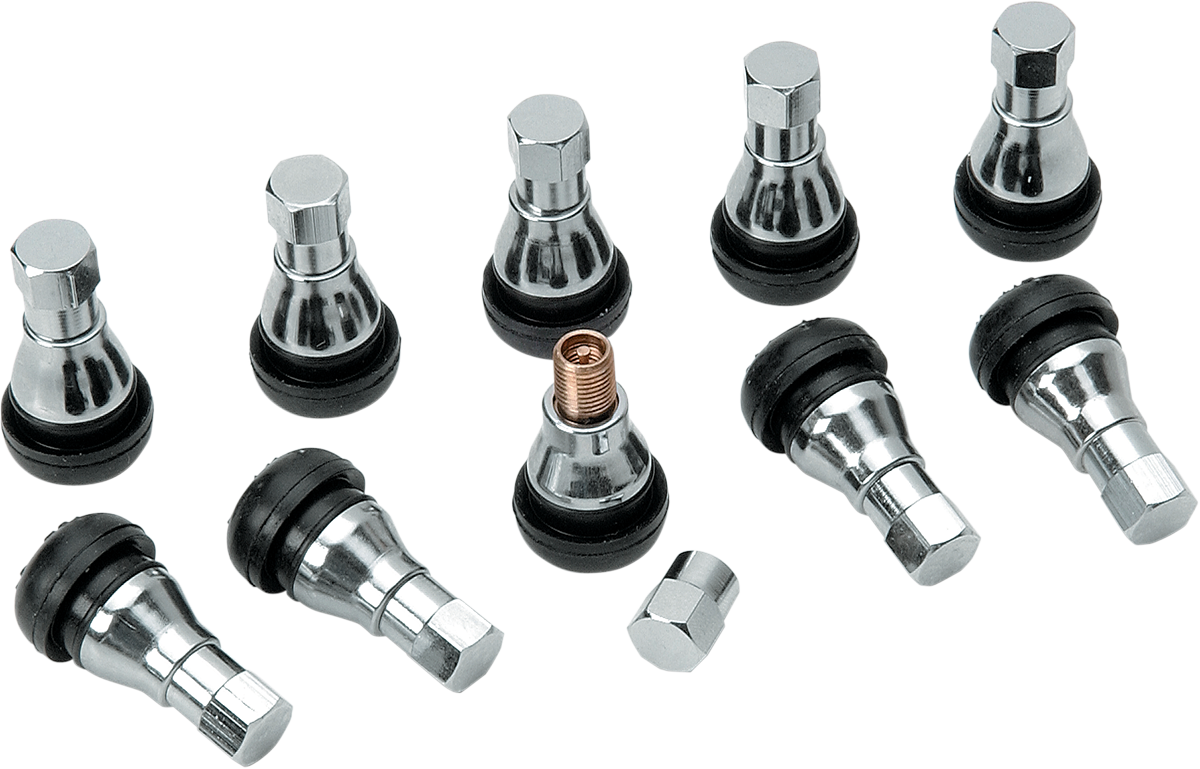 DILL AIR CONTROLS Valve Stem - Pull-In - Black/Chrome TR-412WZS — image 1